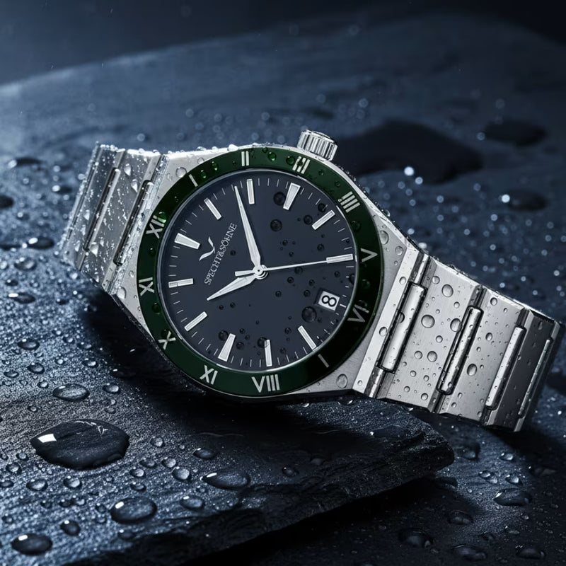 Detalhe Do Movimento De Quartzo No Aquanalt Black — Pontualidade E Bateria Incluída